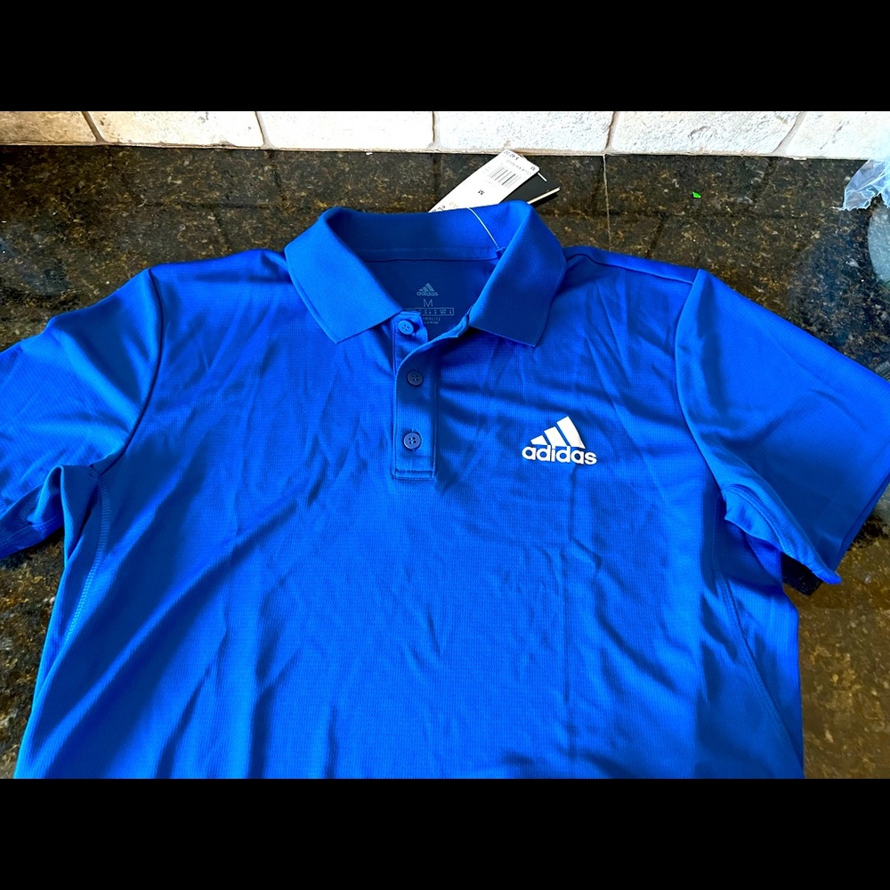 Mens adidas Climalite polo shirt NWT